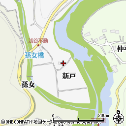 愛知県豊田市浅谷町新戸225周辺の地図