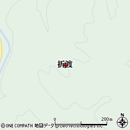 鳥取県日野郡日南町折渡周辺の地図