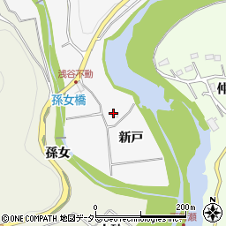 愛知県豊田市浅谷町新戸周辺の地図
