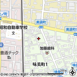 愛知県春日井市味美町1丁目132周辺の地図