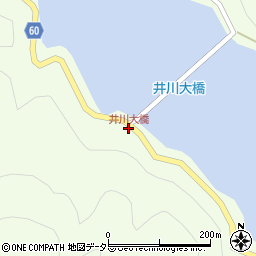 井川大橋周辺の地図