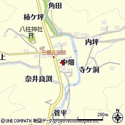 愛知県豊田市三箇町周辺の地図