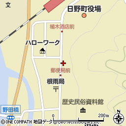 鳥取県日野郡日野町根雨444周辺の地図
