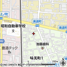 愛知県春日井市味美町1丁目133周辺の地図