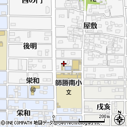 愛知県北名古屋市高田寺屋敷496周辺の地図