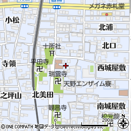 愛知県北名古屋市九之坪市場45周辺の地図