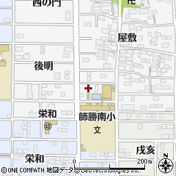 愛知県北名古屋市高田寺屋敷496-3周辺の地図