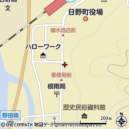 鳥取県日野郡日野町根雨443周辺の地図