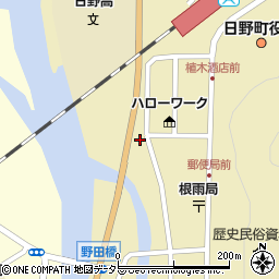 鳥取県日野郡日野町根雨375-1周辺の地図