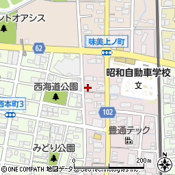 愛知県春日井市味美西本町2284周辺の地図