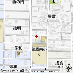 愛知県北名古屋市高田寺屋敷496-1周辺の地図