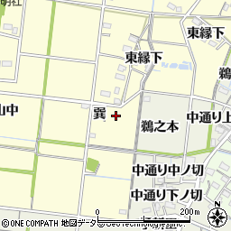 愛知県稲沢市祖父江町野田巽70-2周辺の地図