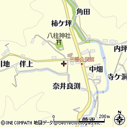 愛知県豊田市三箇町森前周辺の地図