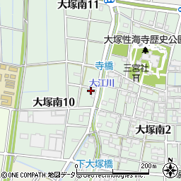 森部椿翠堂表具本店周辺の地図