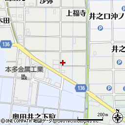 愛知県稲沢市長束町上福寺周辺の地図