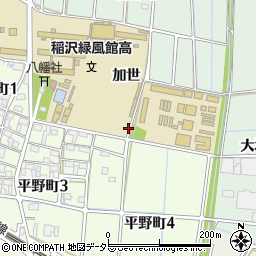 愛知県稲沢市平野町（山前）周辺の地図