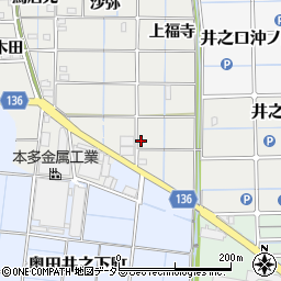 愛知県稲沢市長束町（上福寺）周辺の地図