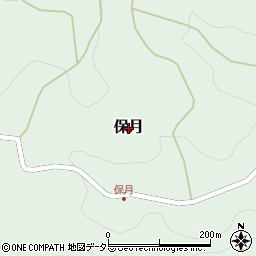 滋賀県多賀町（犬上郡）保月周辺の地図