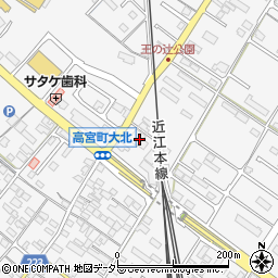 東びわこ農協　彦根東支店周辺の地図
