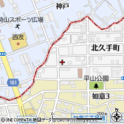 愛知県名古屋市北区北久手町20周辺の地図