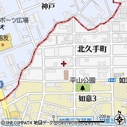 愛知県名古屋市北区北久手町26周辺の地図