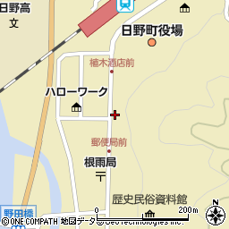 鳥取県日野郡日野町根雨436周辺の地図