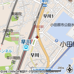 小田原警察署早川駅前交番周辺の地図