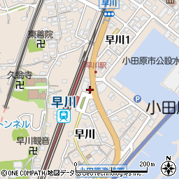 小田原警察署早川駅前交番周辺の地図