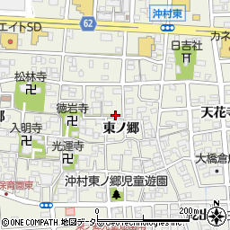 愛知県北名古屋市沖村東ノ郷周辺の地図