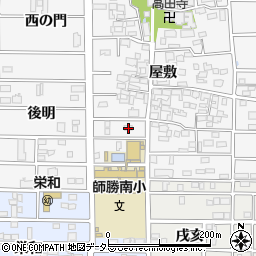 愛知県北名古屋市高田寺屋敷485周辺の地図