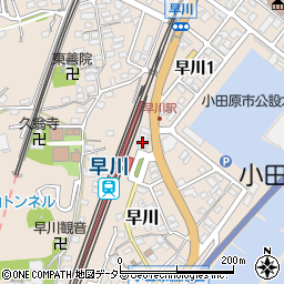 ＪＡかながわ西湘早川周辺の地図