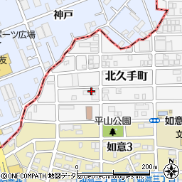 愛知県名古屋市北区北久手町30周辺の地図