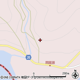岐阜県恵那市串原閑羅瀬周辺の地図
