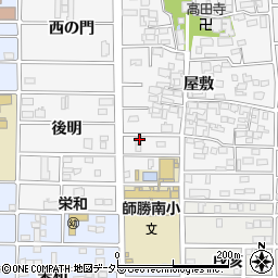 愛知県北名古屋市高田寺屋敷476周辺の地図