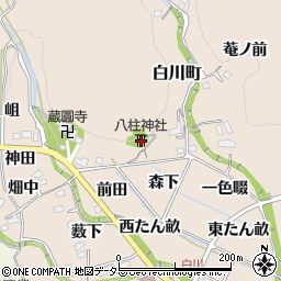 八柱神社周辺の地図