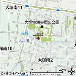 三宮社周辺の地図
