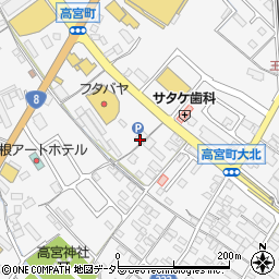 ビリオン珈琲 彦根店周辺の地図