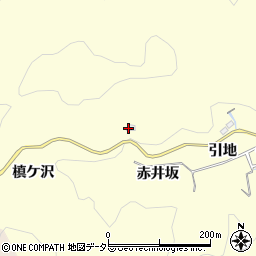 愛知県豊田市三箇町（赤井坂）周辺の地図