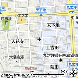 愛知県北名古屋市九之坪上吉田1周辺の地図