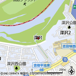 愛知県名古屋市守山区吉根深沢周辺の地図