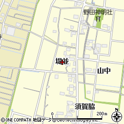 愛知県稲沢市祖父江町野田堤並周辺の地図