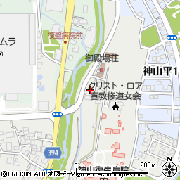 神山復生病院周辺の地図
