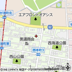愛知県春日井市上ノ町周辺の地図