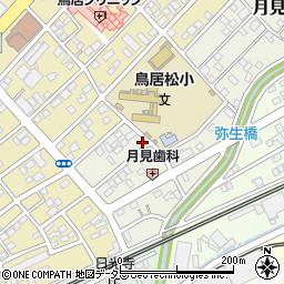 愛知県春日井市月見町33周辺の地図