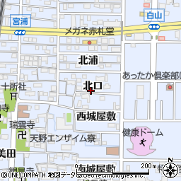 愛知県北名古屋市九之坪北口周辺の地図