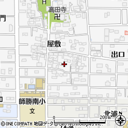 愛知県北名古屋市高田寺屋敷338周辺の地図