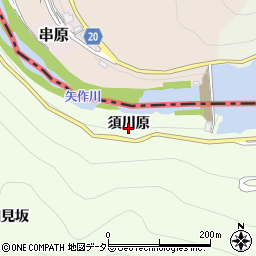 愛知県豊田市時瀬町須川原周辺の地図