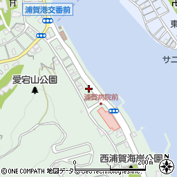 神奈川県横須賀市西浦賀1丁目13周辺の地図