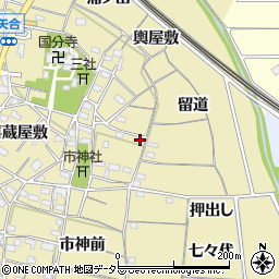 愛知県稲沢市矢合町市神東1954周辺の地図