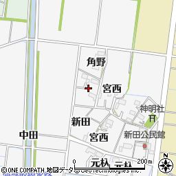 愛知県稲沢市祖父江町神明津治左エ門西周辺の地図